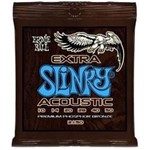 Encordoamento P/ Violão Extra Slinky Acoustic 0.10 Ernie Ball