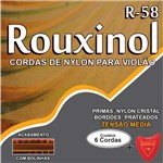 Ficha técnica e caractérísticas do produto Encordoamento P/VIOLAO NYLON CR/PRAT.C/BOLIN - Rouxinol