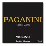 Ficha técnica e caractérísticas do produto Encordoamento Paganini Violino 4 Cordas Pe950 - Pagannini