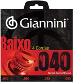 Ficha técnica e caractérísticas do produto Encordoamento para Baixo Giannini 4 Cordas .040