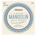 Encordoamento para Bandolim / Mandolim 010 Tensão Leve D`addario EJ62