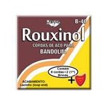 Encordoamento para Bandolim Rouxinol R40 0.10” Aco - com Palheta