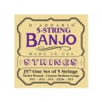 Ficha técnica e caractérísticas do produto Encordoamento para Banjo D'addario J57 Medium Custom Strings 027087