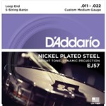 DAddario - Encordoamento para Banjo Nickel Medium 1122 EJ57 - D Addario