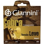 Ficha técnica e caractérísticas do produto Encordoamento para Cavaco GESCL Série Cobra Aço Leve GIANNIN - Giannini