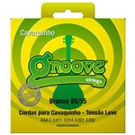 Ficha técnica e caractérísticas do produto Encordoamento para Cavaquinho Groove 011 Tensão Leve Bronze GS4C
