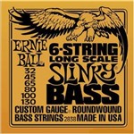 Ficha técnica e caractérísticas do produto Encordoamento para Contrabaixo 6 String Slinky Bass 2838 6 Cordas, 032/.130 - Ernie Ball