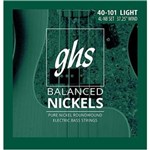 Ficha técnica e caractérísticas do produto Encordoamento para Contrabaixo GHS 4L-NB Light Série Balanced Nickels (contém 4 Cordas)