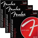 Ficha técnica e caractérísticas do produto Encordoamento para Guitarra 013 056 Fender Jazz Medium 250JM - Kit com 3 Unid.