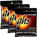 Ficha técnica e caractérísticas do produto Encordoamento para Guitarra 010 046 GHS Boomers Light GBL - Kit com 3
