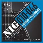 Ficha técnica e caractérísticas do produto Encordoamento para Guitarra .010/.046 Tradicional N64 - NIG