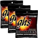 Ficha técnica e caractérísticas do produto Encordoamento para Guitarra 010 060 GHS Boomers Heavy Weight GBZW - Kit com 3