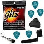 Ficha técnica e caractérísticas do produto Encordoamento para Guitarra 011 050 GHS Boomers GBM + Acessórios IZ1