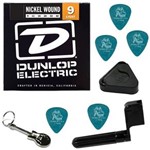 Ficha técnica e caractérísticas do produto Encordoamento para Guitarra 09 042 Dunlop DEN0942 Light + Acessórios IZ1