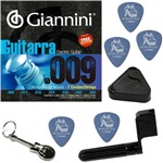 Ficha técnica e caractérísticas do produto Encordoamento para Guitarra 7 Cordas Giannini 09 054 GEEGST709 + Kit IZ1