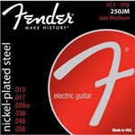 Encordoamento para Guitarra Aço 0.013 250jm Niquelado Fender