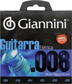Ficha técnica e caractérísticas do produto Encordoamento para Guitarra Elétrica Geegst 8 - .008-.038 - Giannini
