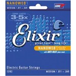 Ficha técnica e caractérísticas do produto Encordoamento para Guitarra Elixir Nanoweb Anti Rust 011