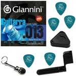 Ficha técnica e caractérísticas do produto Encordoamento para Guitarra Giannini 013 056 GEEGST13 + Acessórios IZ1