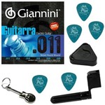 Ficha técnica e caractérísticas do produto Encordoamento para Guitarra Giannini 011 049 GEEGST11 + Acessórios IZ1