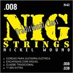 Ficha técnica e caractérísticas do produto Encordoamento para Guitarra Nig 008/038 N62