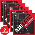 Ficha técnica e caractérísticas do produto Encordoamento para Guitarra Nig 09 042 N63 - Kit com 5 Unidades