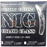 Ficha técnica e caractérísticas do produto Encordoamento para Guitarra NIG Color Class N1630 Preto .009/042