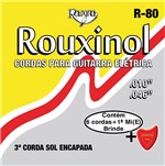 Ficha técnica e caractérísticas do produto Encordoamento para Guitarra R80 Rouxinol de Aço com 12