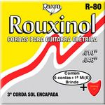 Ficha técnica e caractérísticas do produto Encordoamento para Guitarra Rouxinol R-80 .010