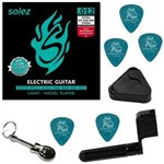 Ficha técnica e caractérísticas do produto Encordoamento para Guitarra Solez 012 052 SLG11 + Acessórios IZ1