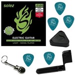 Ficha técnica e caractérísticas do produto Encordoamento para Guitarra Solez 010.5 049 SLG105 + Acessórios IZ1