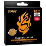 Ficha técnica e caractérísticas do produto Encordoamento para Guitarra Solez 010 SLG10 C/ 2 Cordas Extras