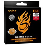 Ficha técnica e caractérísticas do produto Encordoamento Para Guitarra Solez 010 Stainless Steel SLG10-GA Com 2 Cordas Extras