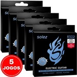 Ficha técnica e caractérísticas do produto Encordoamento para Guitarra Solez 09,5 044 SLG95 - Kit com 5 Unidades