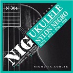 Ficha técnica e caractérísticas do produto Encordoamento para Ukulele Nylon Preto N304 C/ Bolinha - NIG