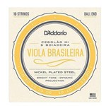 Ficha técnica e caractérísticas do produto Encordoamento para Viola Brasileira D`addario EJ82C em Mi