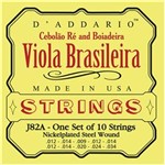 Encordoamento para Viola Brasileira D`addario J82a Cebolão Ré Boiadeira