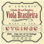 Ficha técnica e caractérísticas do produto Encordoamento para Viola Brasileira Daddario J82c Cebolão Mi Boiadeira