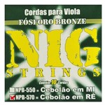 Encordoamento para Viola Caipira NIG NPB-570 Cebolão Ré