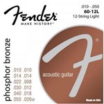 Ficha técnica e caractérísticas do produto Encordoamento para Violão 12 Cordas Aço 0.010 60-12L Bronze Fosforoso Fender