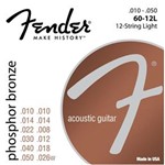 Ficha técnica e caractérísticas do produto Encordoamento para Violão 12 Cordas Aço 0.10 60-12l Bronze Fosforoso Fender