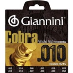 Ficha técnica e caractérísticas do produto Encordoamento para Violão 12 Cordas de Aço Cobra Bronze - Geef12m - Giannini