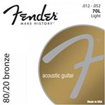 Ficha técnica e caractérísticas do produto Encordoamento para Violão Aço 0.012 70L Bronze Fender