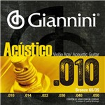 Ficha técnica e caractérísticas do produto Encordoamento para Violão Aço 010 Media GESWAM - Giannini