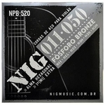 Ficha técnica e caractérísticas do produto Encordoamento para violão aço 011 NIG NPB-520 (Estação do Som)