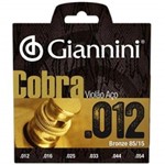 Ficha técnica e caractérísticas do produto Encordoamento para Violão Aço Giannini Cobra (.012-.054) GEEFLKS