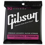 Encordoamento para Violão Aço Gibson Masterbuilt 010 BRS10