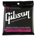 Ficha técnica e caractérísticas do produto Encordoamento para Violão Aço Gibson Masterbuilt 011 BRS11