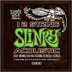Ficha técnica e caractérísticas do produto Encordoamento para Violão de 12 Cordas Slinky Light Acoustic 2153 - Ernie Ball