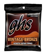 Encordoamento para Violão de Aço GHS VN-UL Vintage Bronze Ultralight - Ghs Strings
